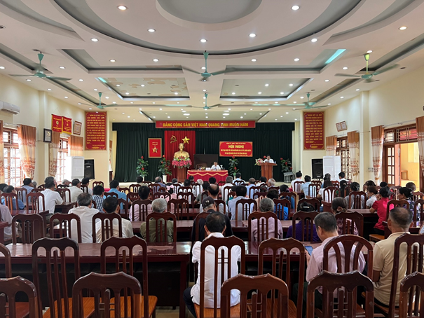 UBND xã Phú Đông tổ chức Hội nghị đối thoại giữa người đứng đầu cấp ủy, chính quyền với UBMTTQ, các tổ chức chính trị và đại diện nhân dân trên địa bàn